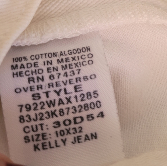 Polo Ralph Lauren Kelly Jean 100% Cotton Denim Fabric Size 10 Bootcut Spring - Picture 6 of 6